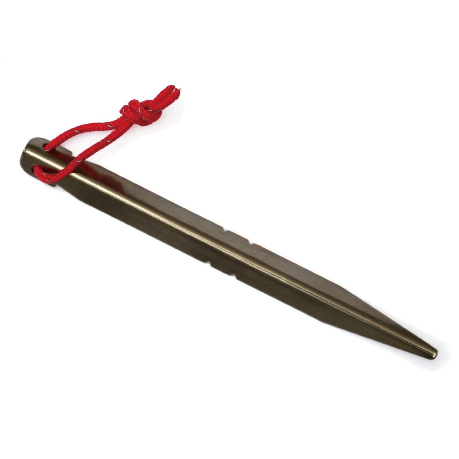 VARGO Titanium Crevice Stake 鈦金屬V形營釘(備有反光營繩) | 堅硬地面使用 VARGO Titanium Crevice Stake 鈦金屬V形營釘(備有反光營繩) | 堅硬地面使用