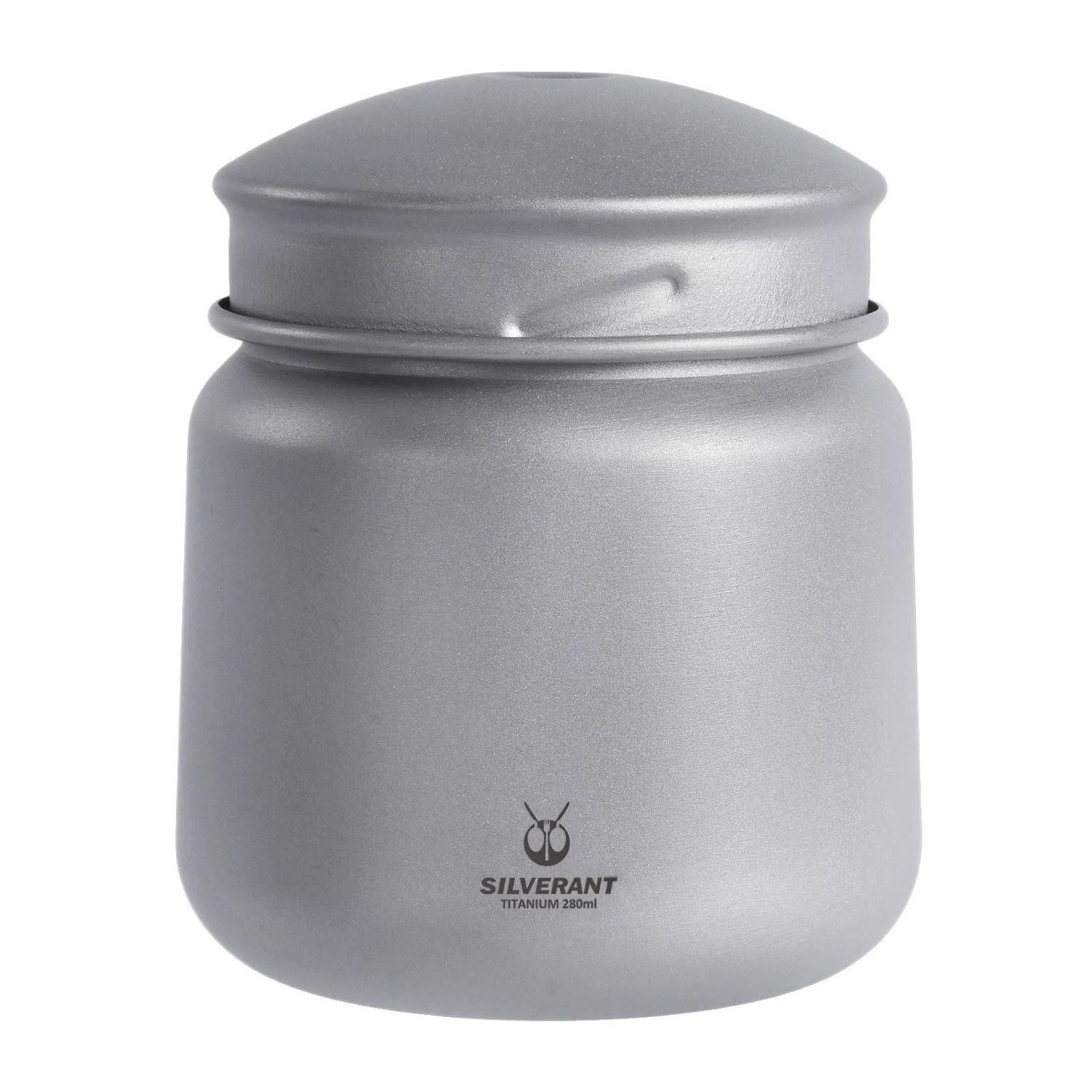 SilverAnt 密封儲存罐 280ml Ultralight Leakproof Titanium Container 茶葉罐, Style 款式: Sandblasted 磨砂