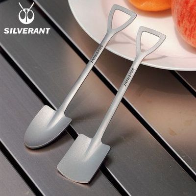 SilverAnt 純鈦小鏟羹 Titanium Spatula Spoon | 甜品羹 | 咖啡羹