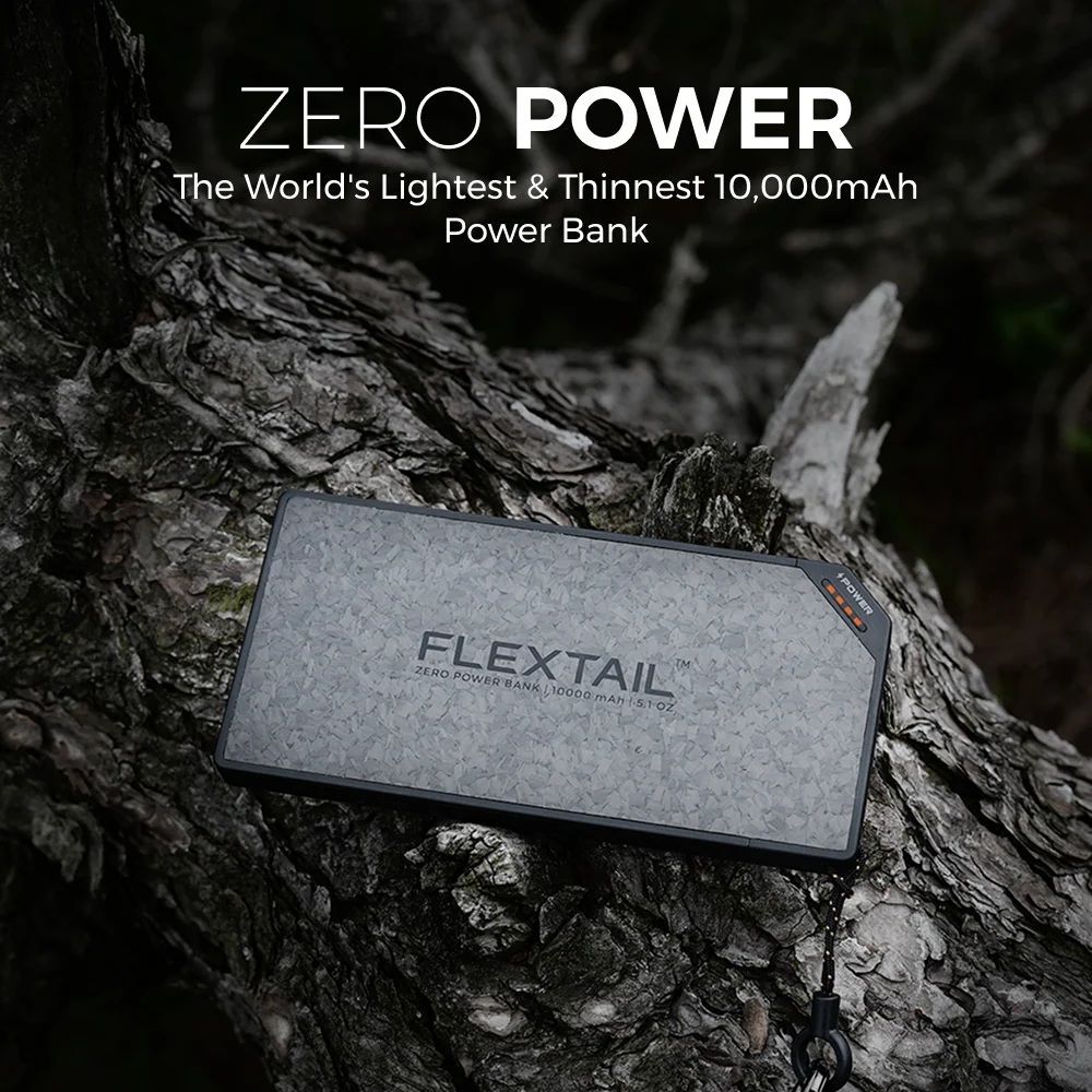 FLEXTAIL ZERO POWER 10000mAh 行動電源 22.5W 快充 145g 9.9mm 薄 FLEXTAIL ZERO POWER 10000mAh 行動電源 22.5W 快充 145g 9.9mm 薄