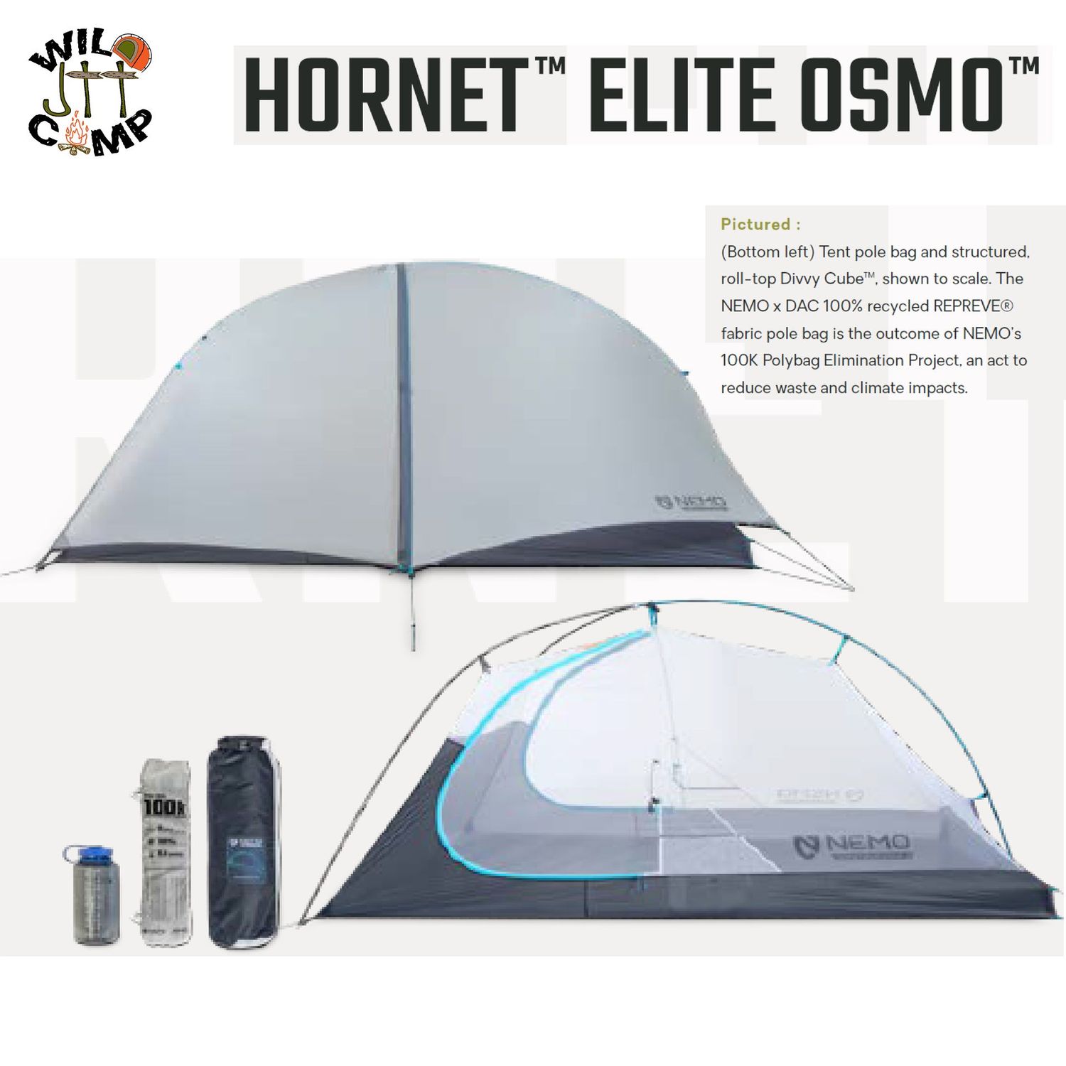 NEMO Hornet Elite OSMO™ 2P Ultralight Backpacking Tent 二人超輕帳篷 | 露營 Camping NEMO Hornet Elite OSMO™ 2P Ultralight Backpacking Tent 二人超輕帳篷 | 露營 Camping