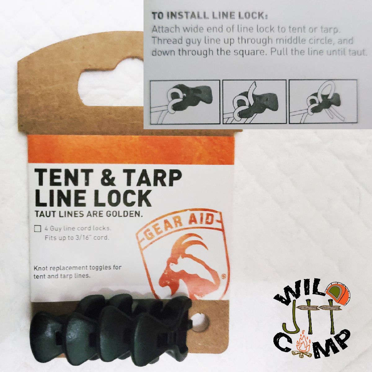 GEAR AID Tent & Tarp Line Locks Elastic Shock 營繩膠扣 4pcs