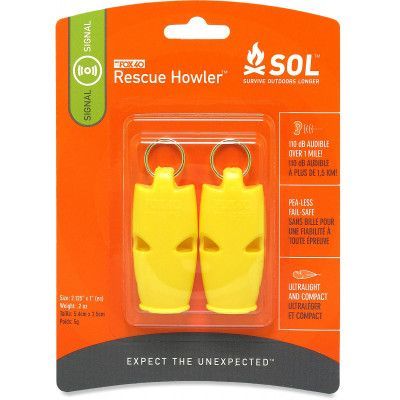 SOL Rescue Howler Whistle by FOX 40 野外求生哨子