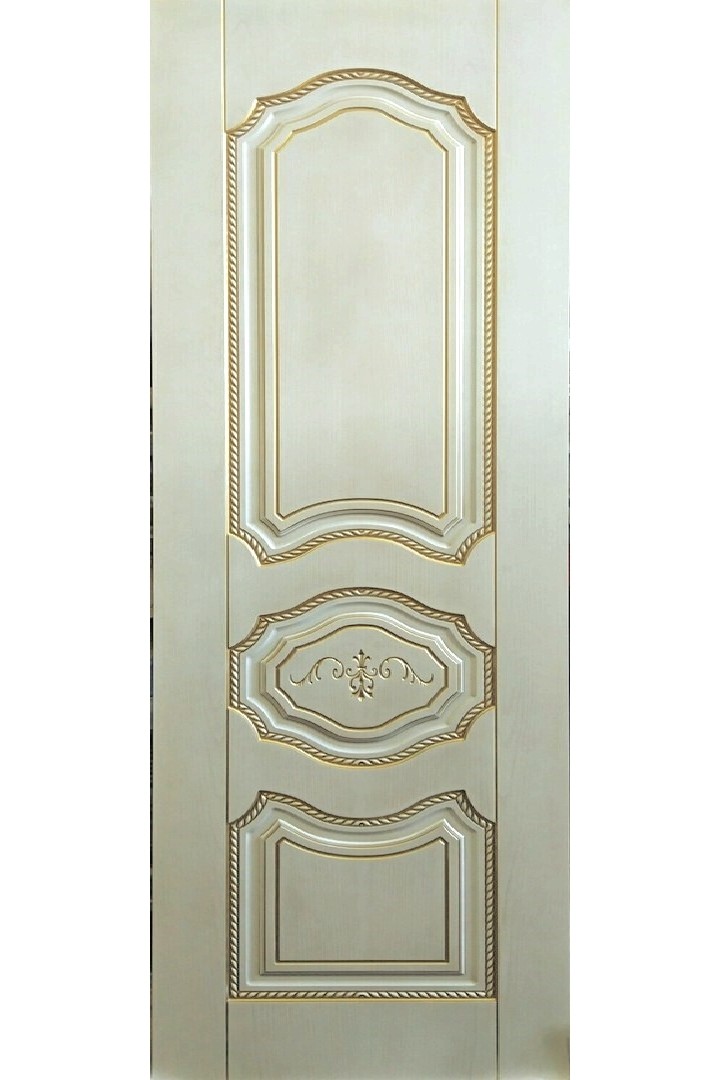 Дверь межкомнатная "Марко", белое золото + патина