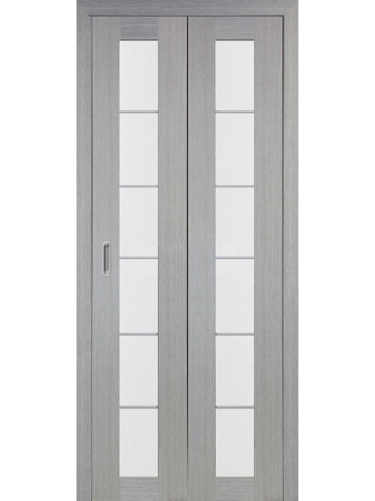 Дверь-книжка Оптима Порте "АСС 501.2" (молдинги), дуб серый