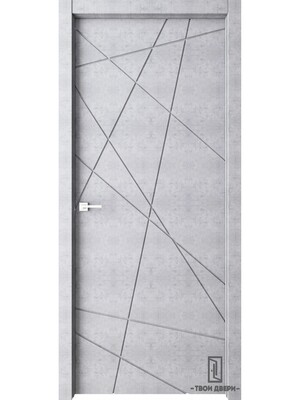 Дверь межкомнатная "ТОСКАНА", бетон серый