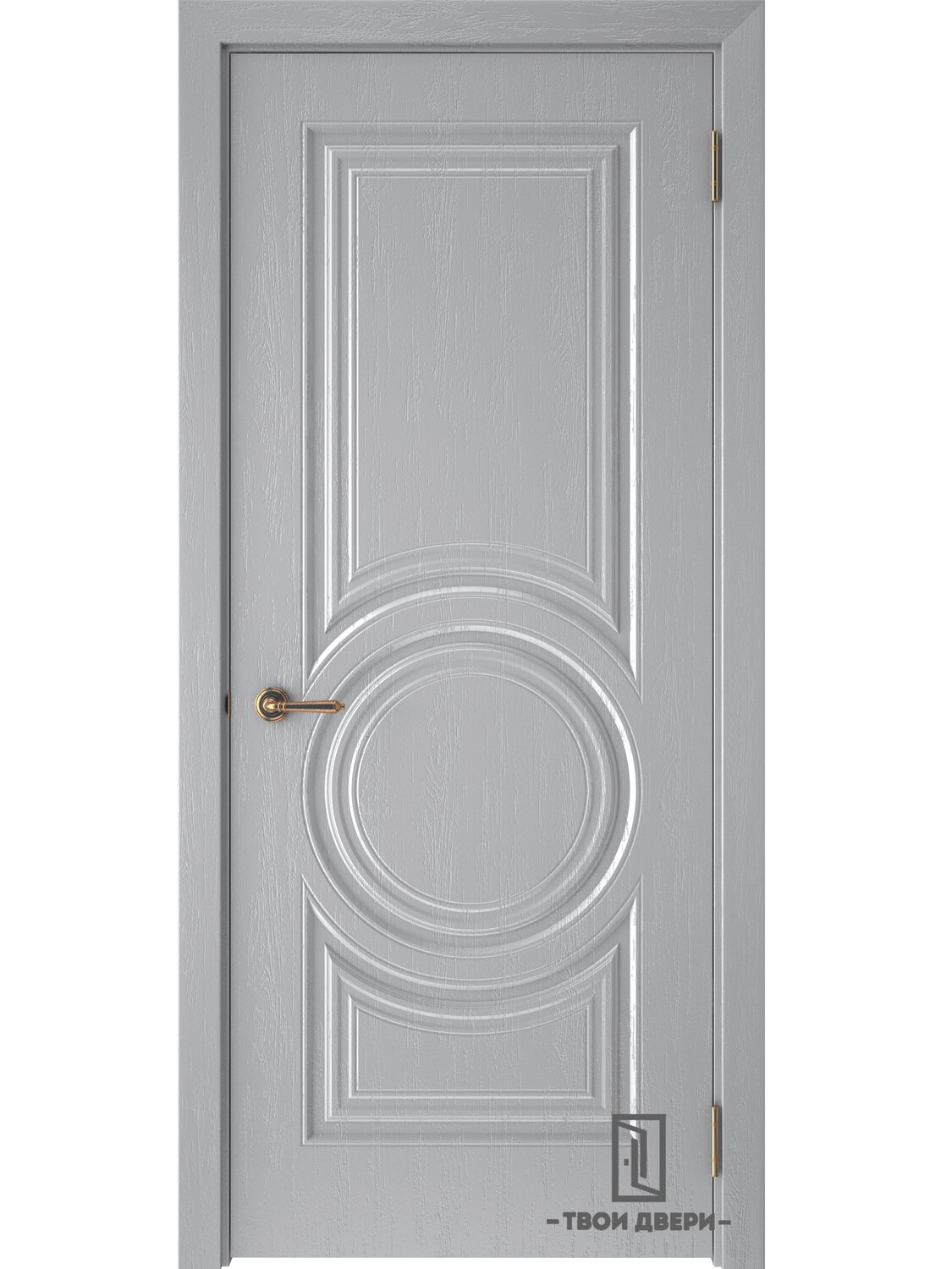Дверь межкомнатная "СКАНДИ 5", вуд серый