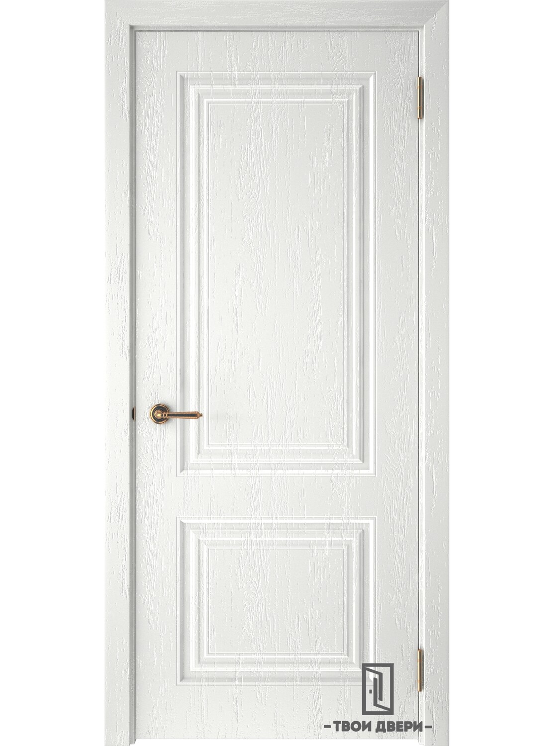 Дверь межкомнатная "СКАНДИ 2", вуд белый