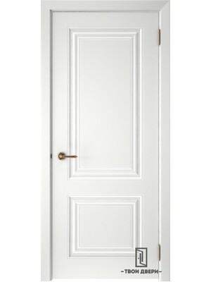 Дверь межкомнатная "СКАНДИ 2", эмаль белая