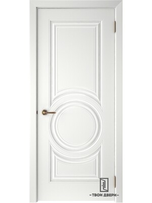 Дверь межкомнатная "СКАНДИ 5", эмаль белая