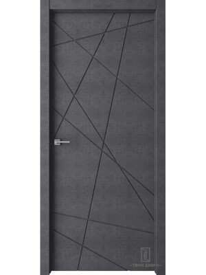 Дверь межкомнатная "ТОСКАНА", бетон графит