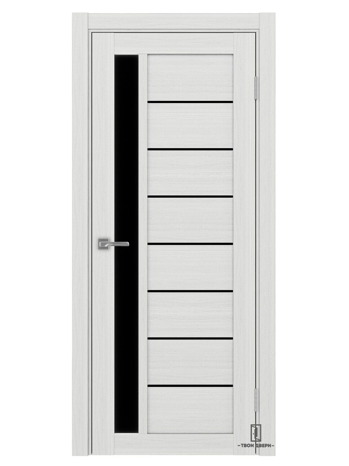 Дверь межкомнатная Оптима Порте 554 лакобель, ясень серебристый