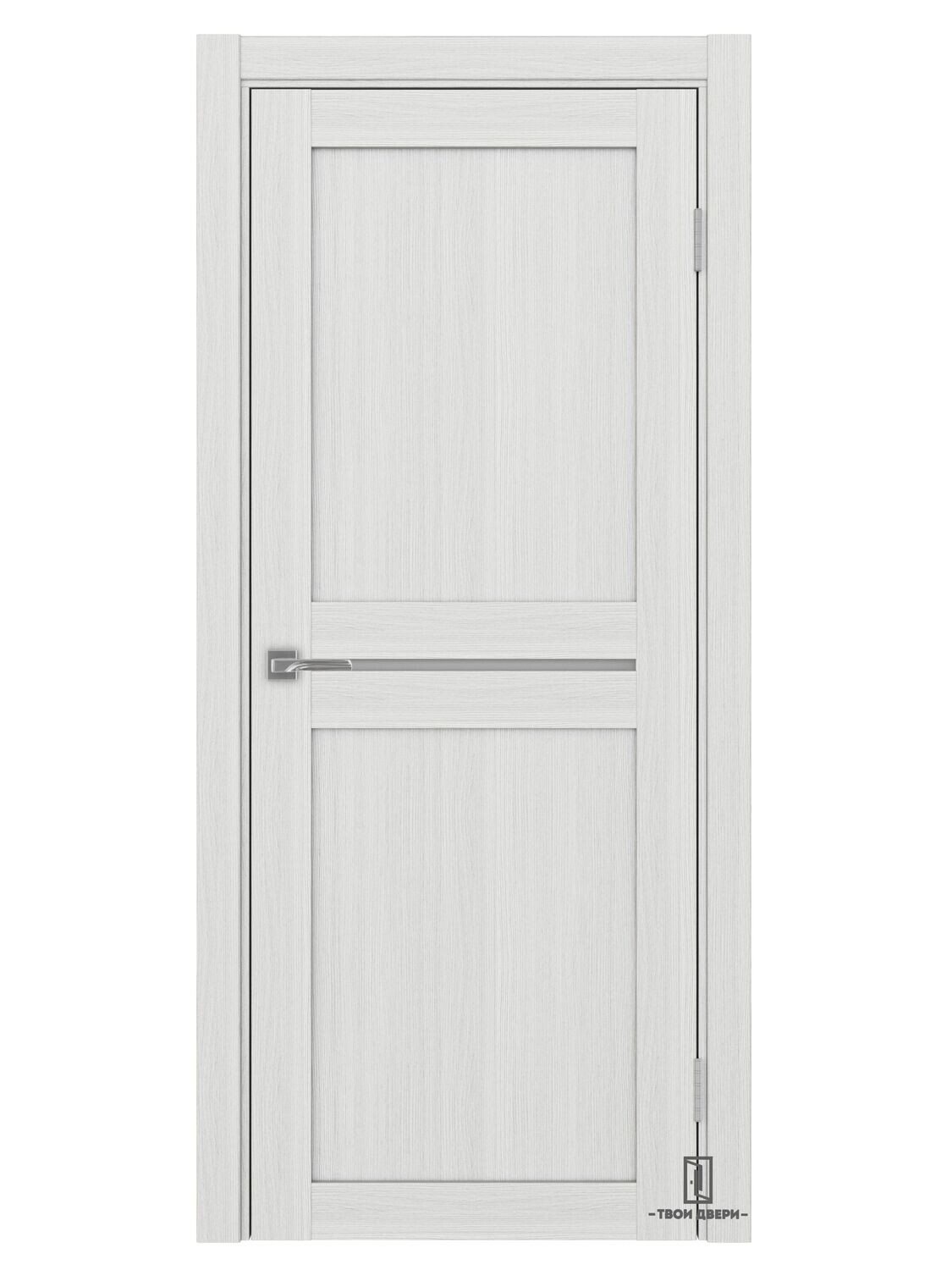 Дверь межкомнатная Оптима Порте 520.121, ясень серебристый