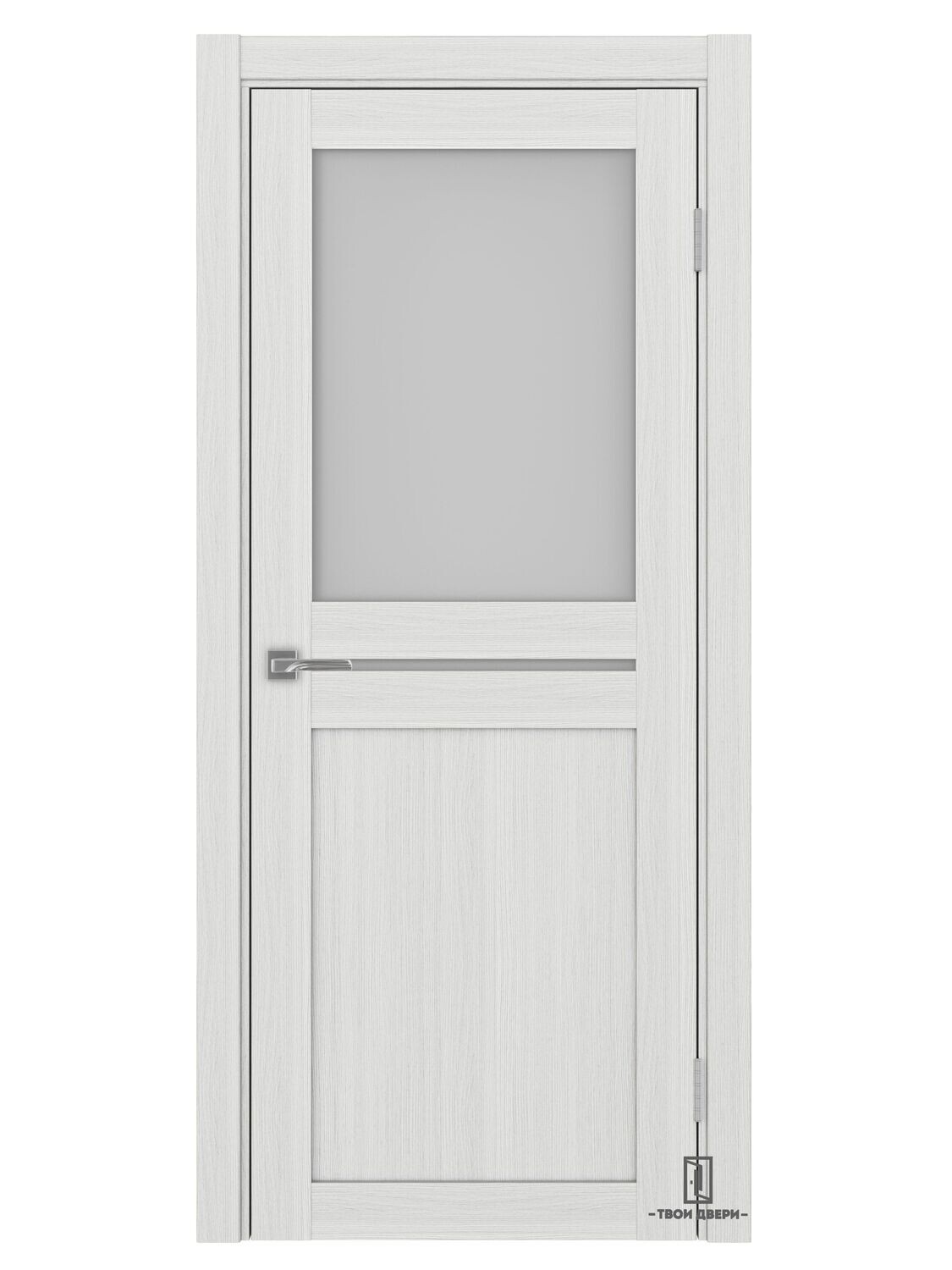 Дверь межкомнатная Оптима Порте 520.221, ясень серебристый