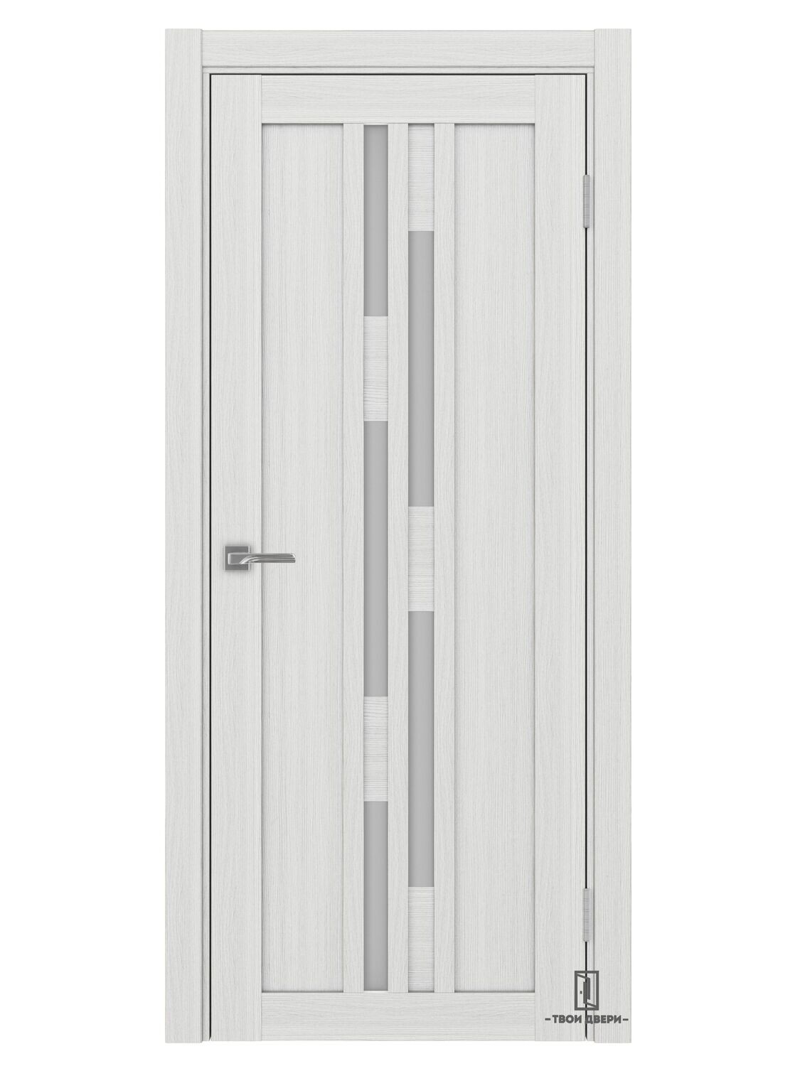 Дверь межкомнатная Оптима Порте 551, ясень серебристый