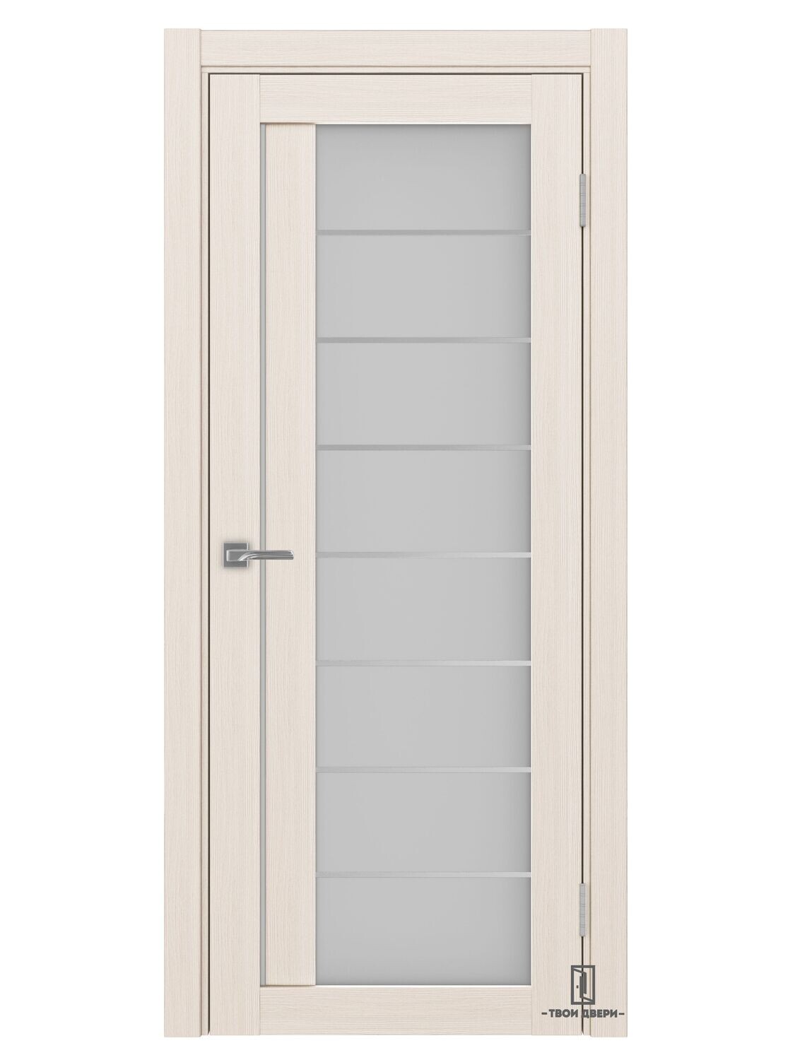 Дверь межкомнатная "Оптима Порте АСС 524" молдинги, ясень перламутровый