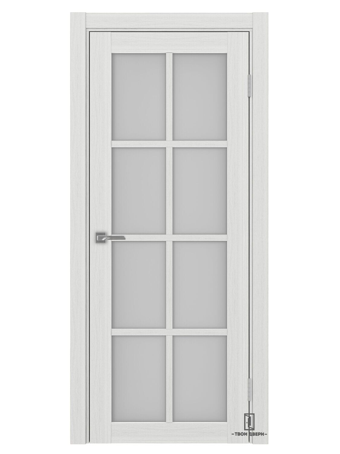 Дверь межкомнатная Оптима Порте "541", ясень серебристый