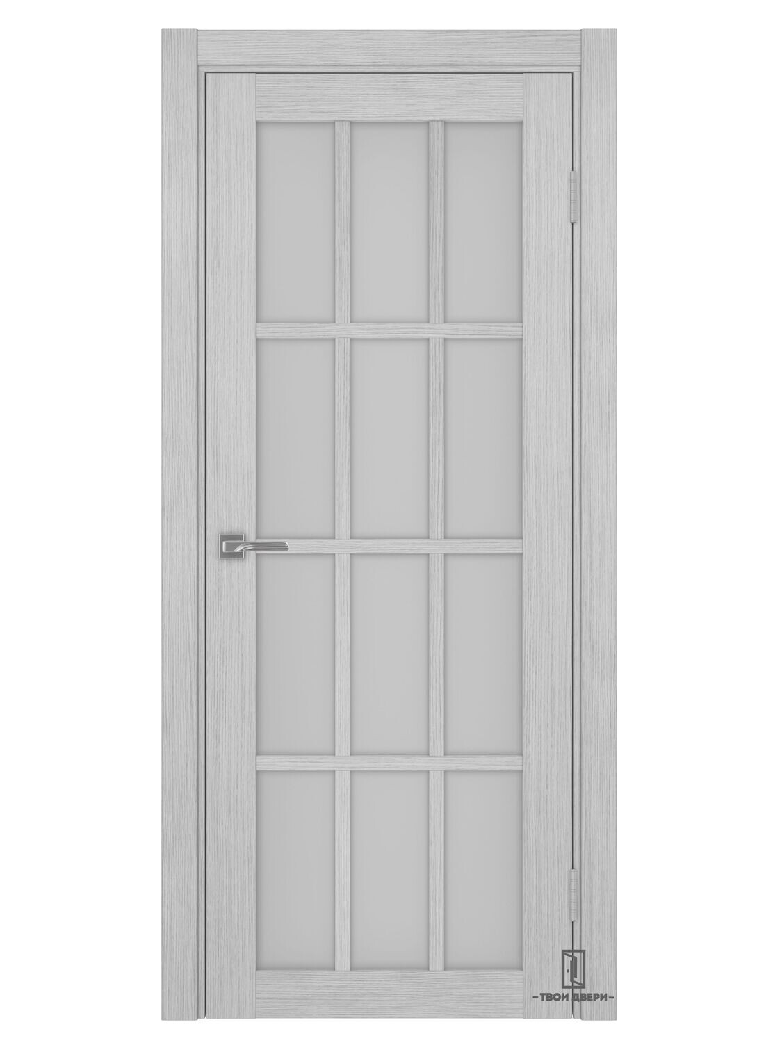 Дверь межкомнатная Оптима Порте "542", дуб серый