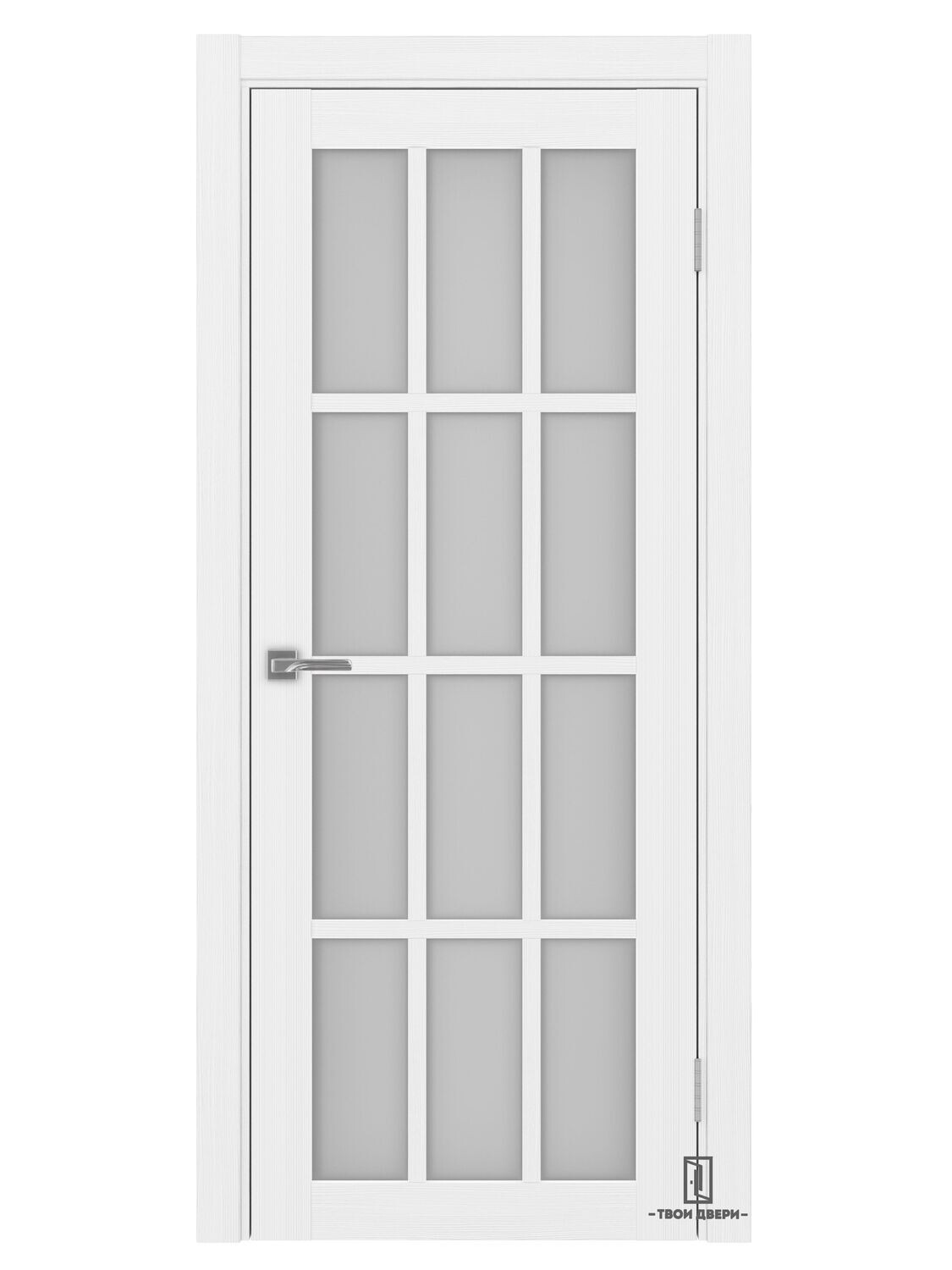 Дверь межкомнатная Оптима Порте "542", белый лед