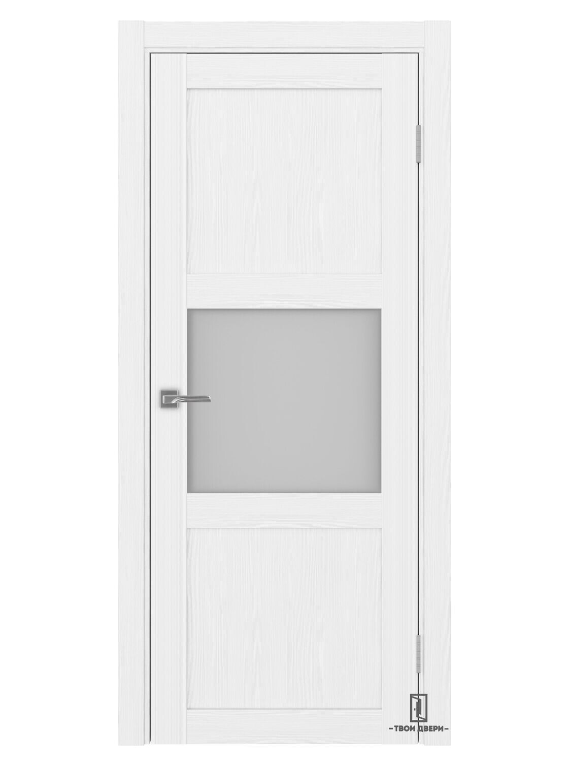 Дверь межкомнатная Оптима Порте 530.121, белый лед, Ширина полотна, мм: 600