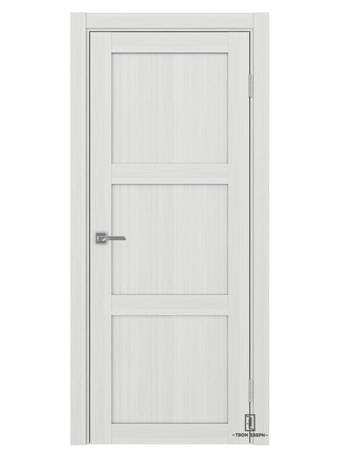 Дверь межкомнатная Оптима Порте 530.111, ясень серебристый