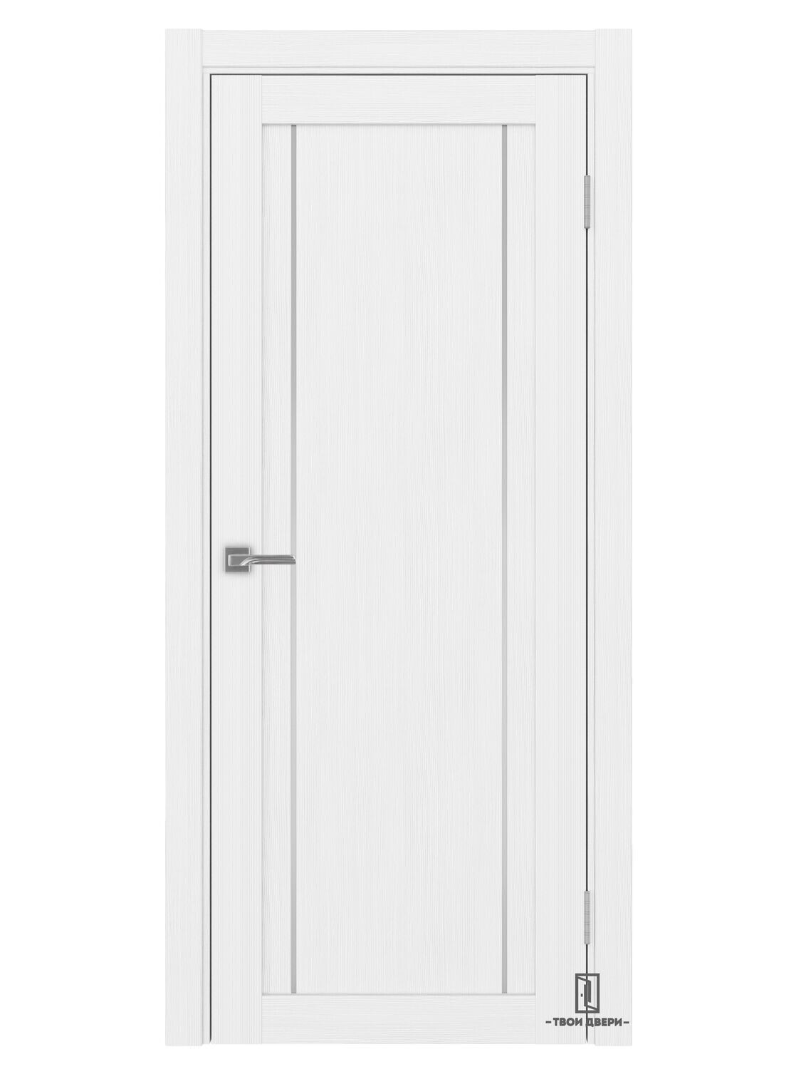 Дверь межкомнатная АПП 522.111 (молдинги), белый лед