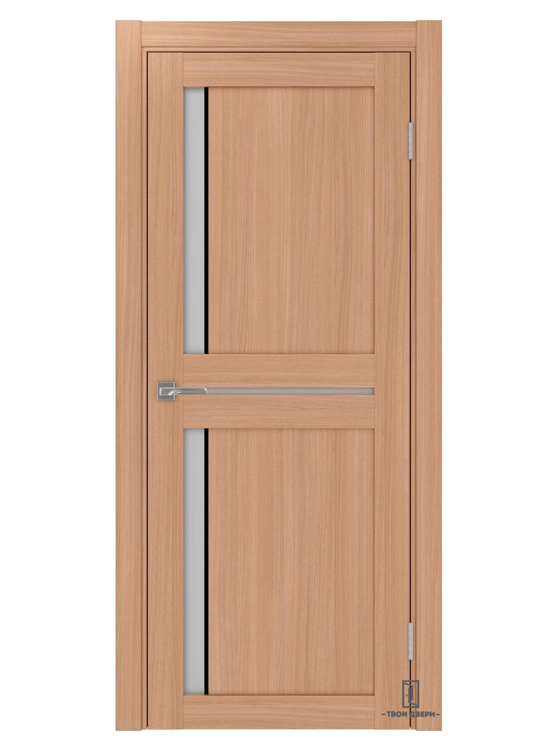 Дверь межкомнатная АПС 523.221 (черные молдинги), ясень темный, Ширина полотна, мм: 600