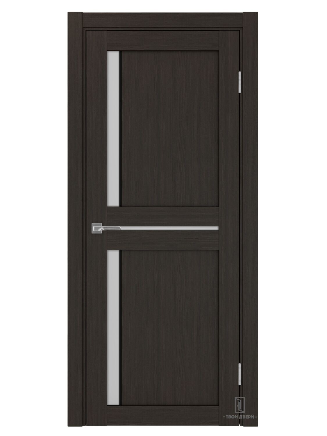 Дверь межкомнатная АПС 523.221 (черные молдинги), венге