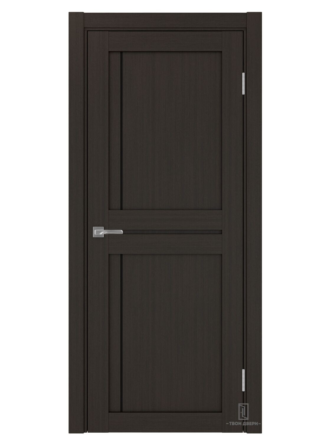 Дверь межкомнатная АПП 523.111 (черный молдинг), венге