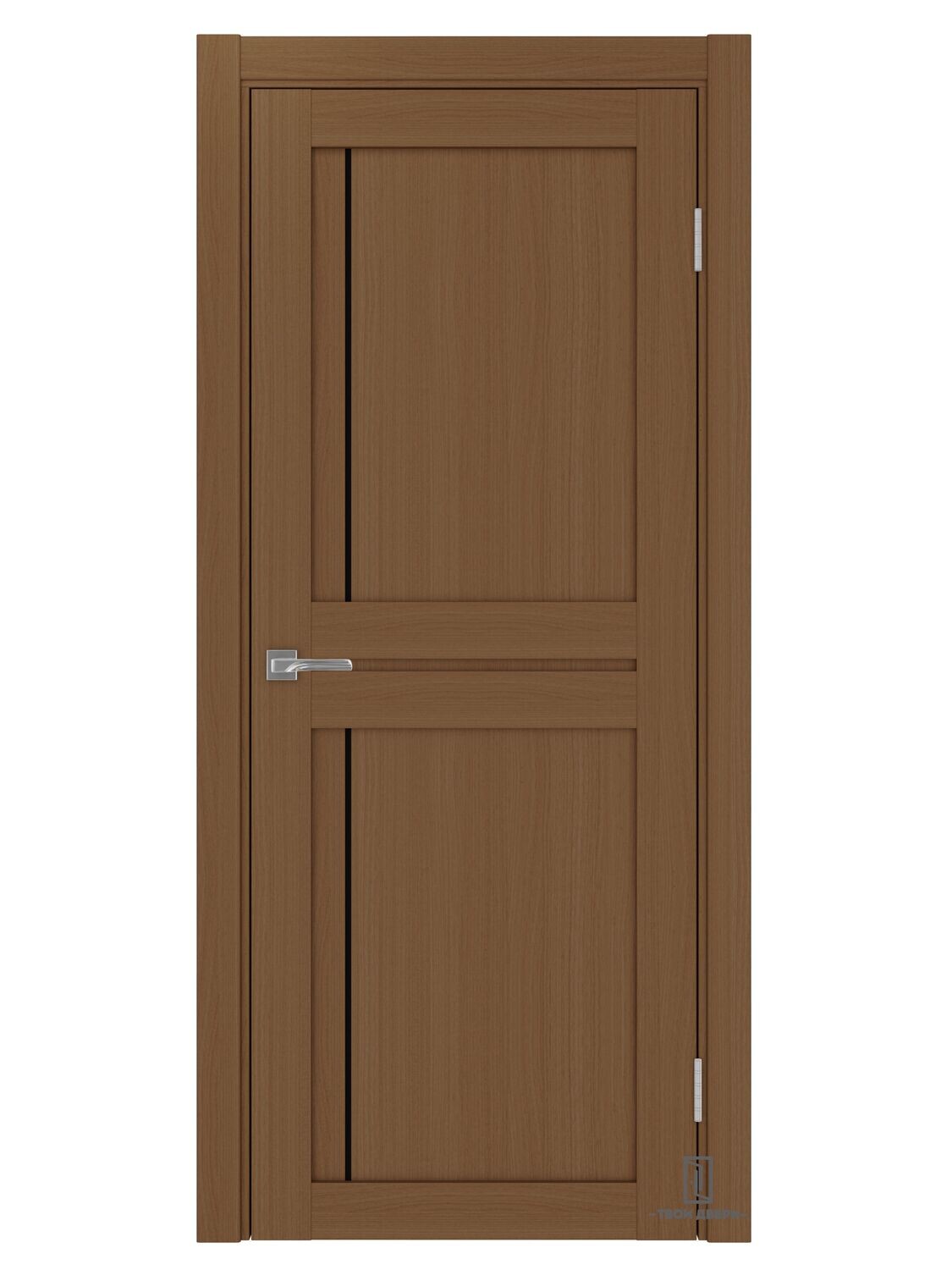 Дверь межкомнатная АПП 523.111 (черный молдинг), орех