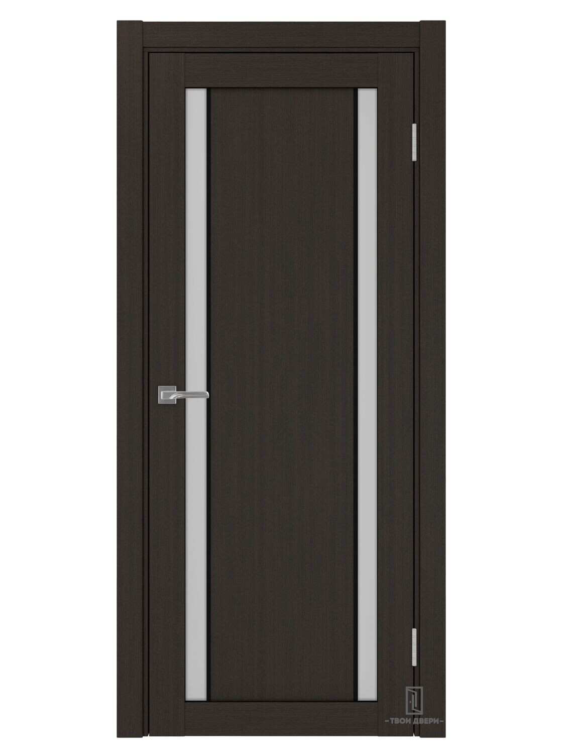 Дверь межкомнатная АПС 522.212 черный молдинг, венге, Ширина полотна, мм: 600
