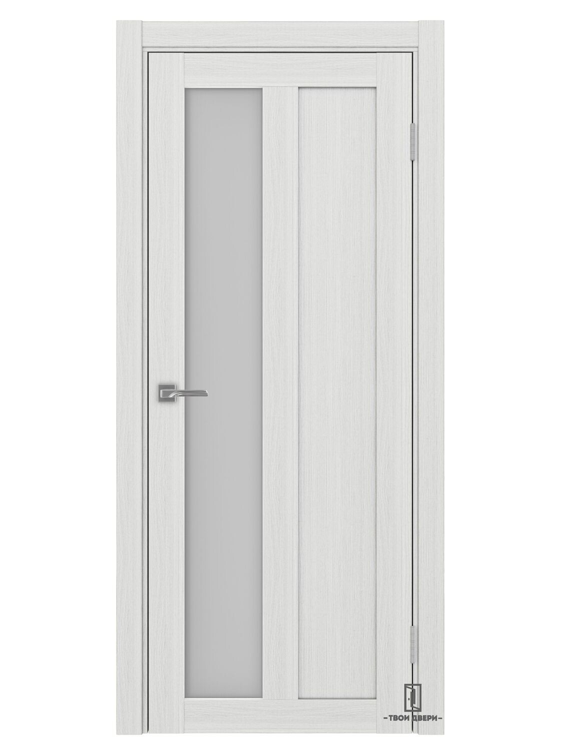 Дверь межкомнатная Оптима Порте 521.21, ясень серебристый