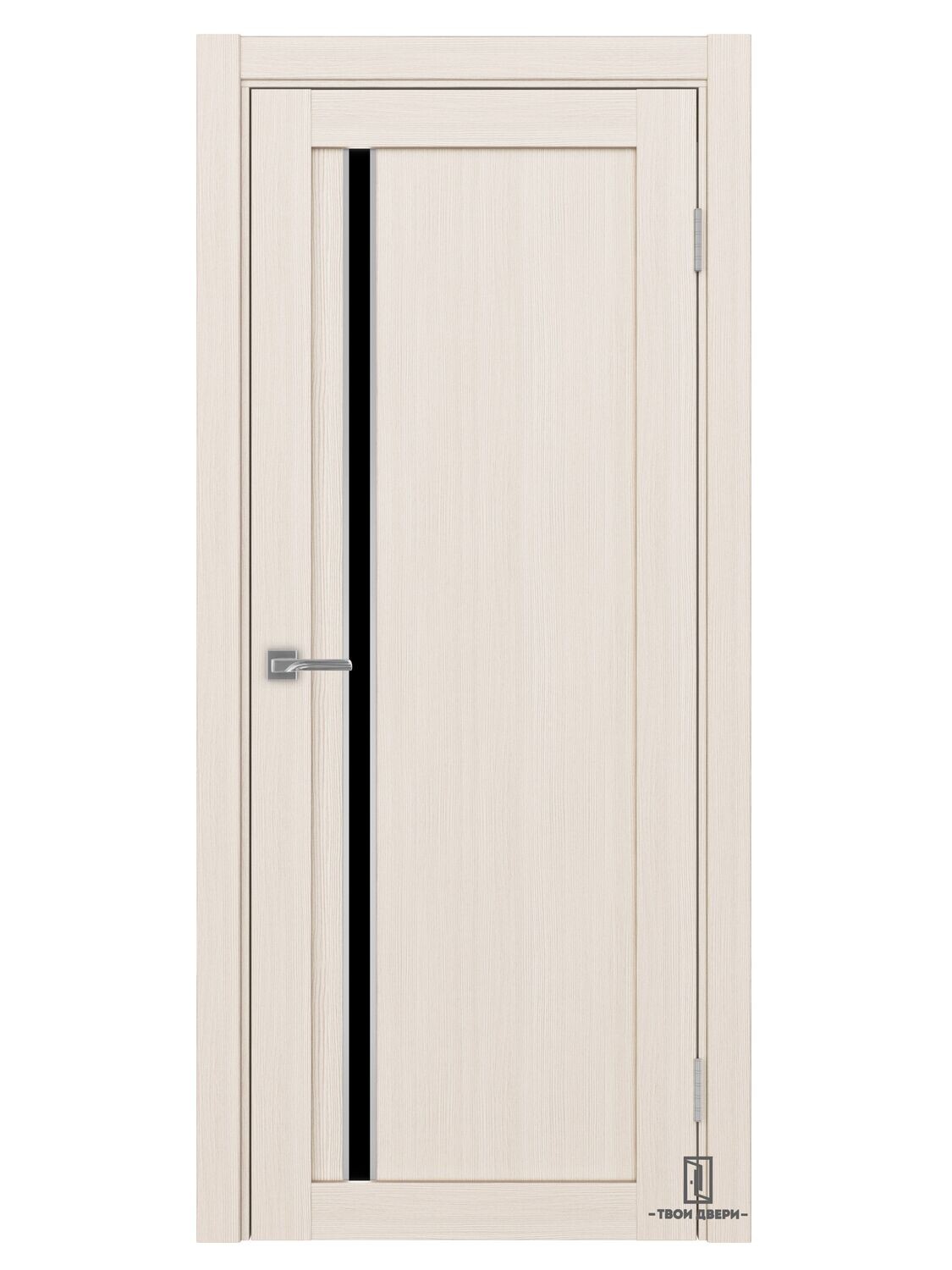 Дверь межкомнатная АПС 527 лакобель (молдинги), ясень перламутровый