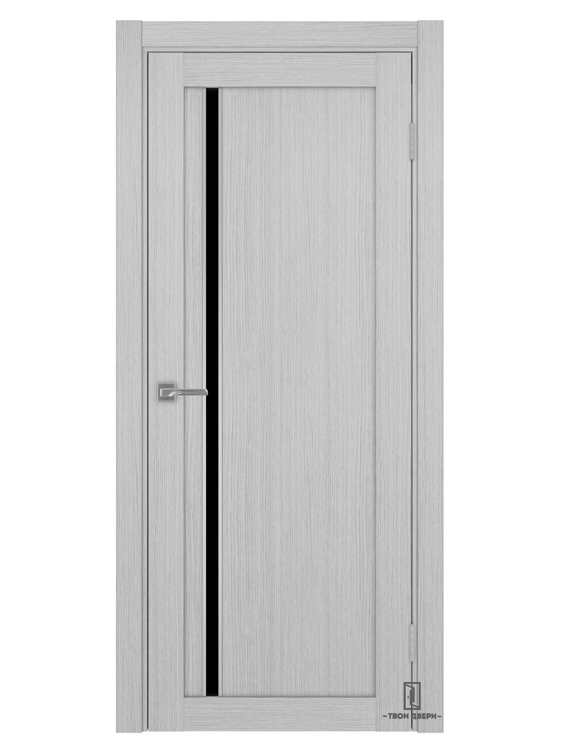 Дверь межкомнатная АПС 527 лакобель (молдинги), дуб серый