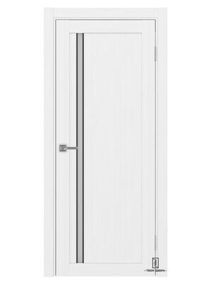 Дверь межкомнатная АПС 527 черные молдинги, белый лед