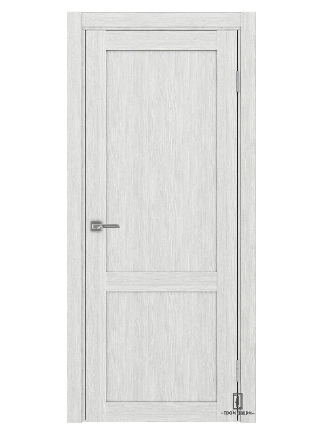 Дверь межкомнатная Оптима Порте 502.11, ясень серебристый
