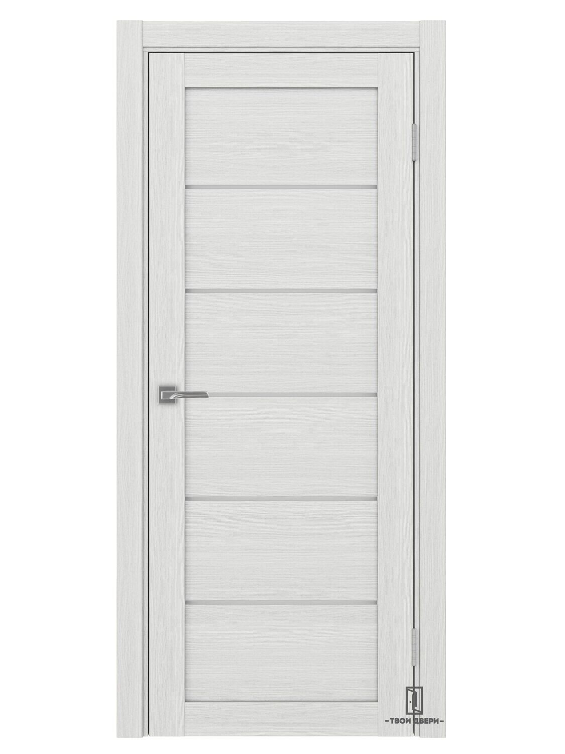 Дверь межкомнатная Оптима Порте 506, ясень серебристый, Ширина полотна, мм: 600