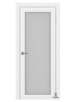 Дверь межкомнатная остекленная 501.2, белый лед
