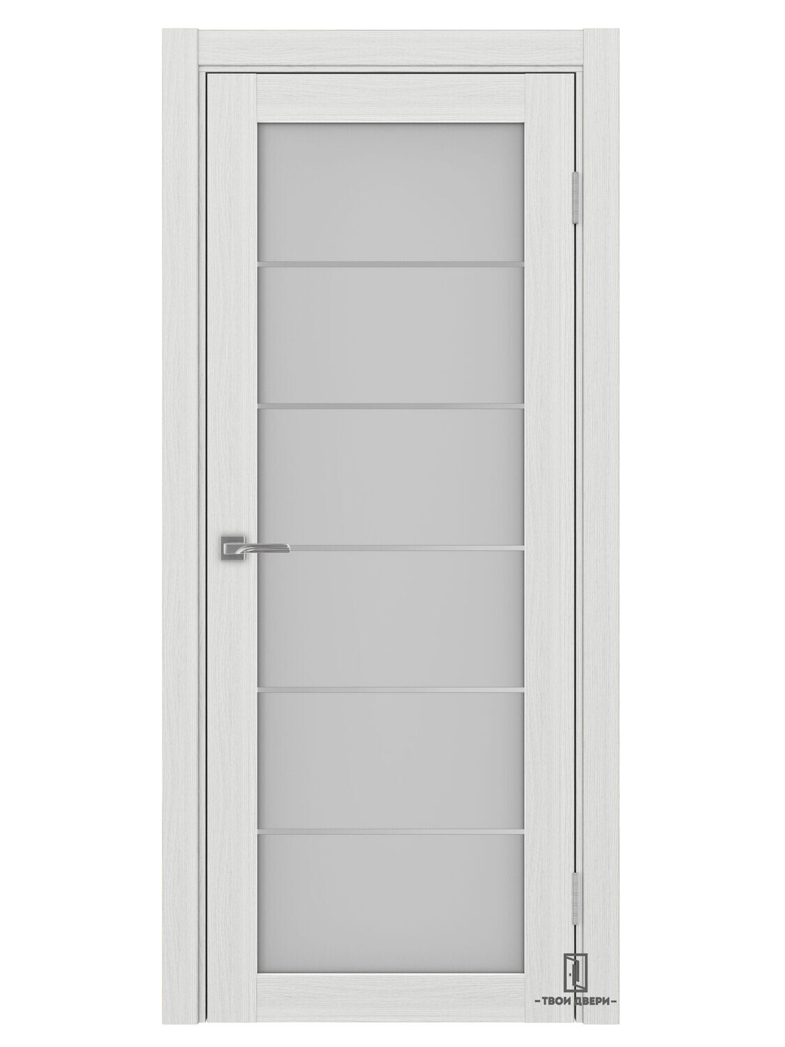 Дверь межкомнатная АСС 501.2 (молдинги), ясень серебристый