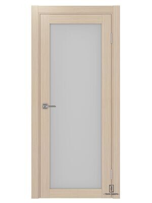 Дверь межкомнатная остекленная 501.2, беленый дуб