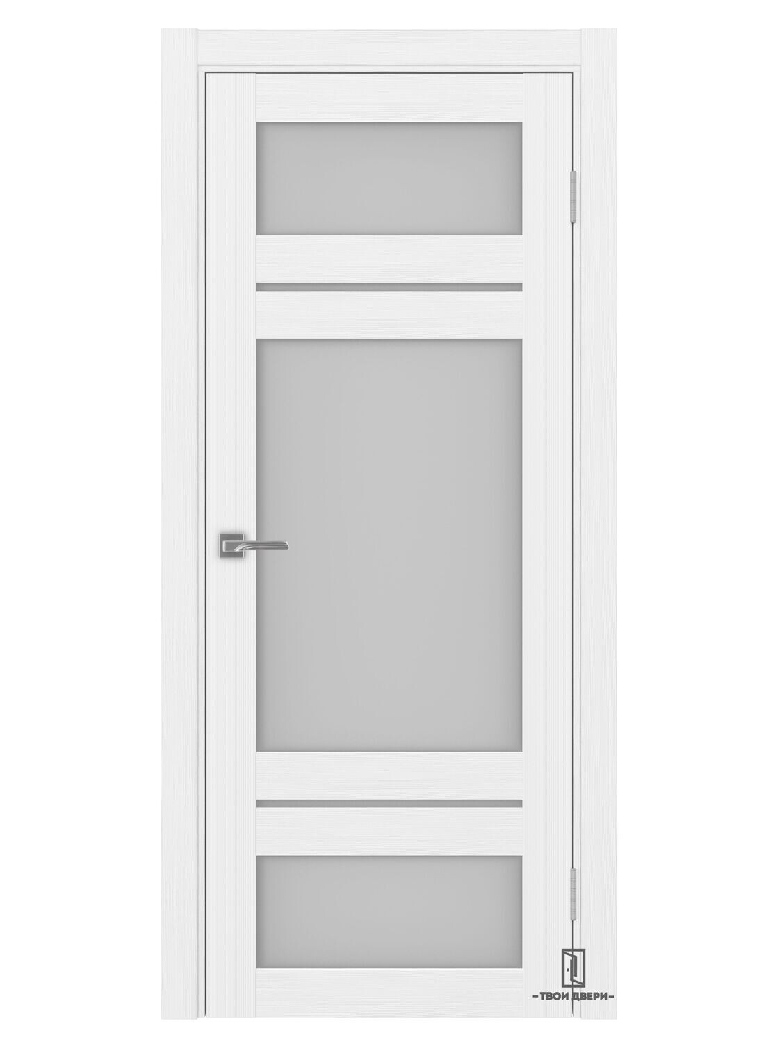 Дверь межкомнатная Оптима Порте 532.22222, белый лед