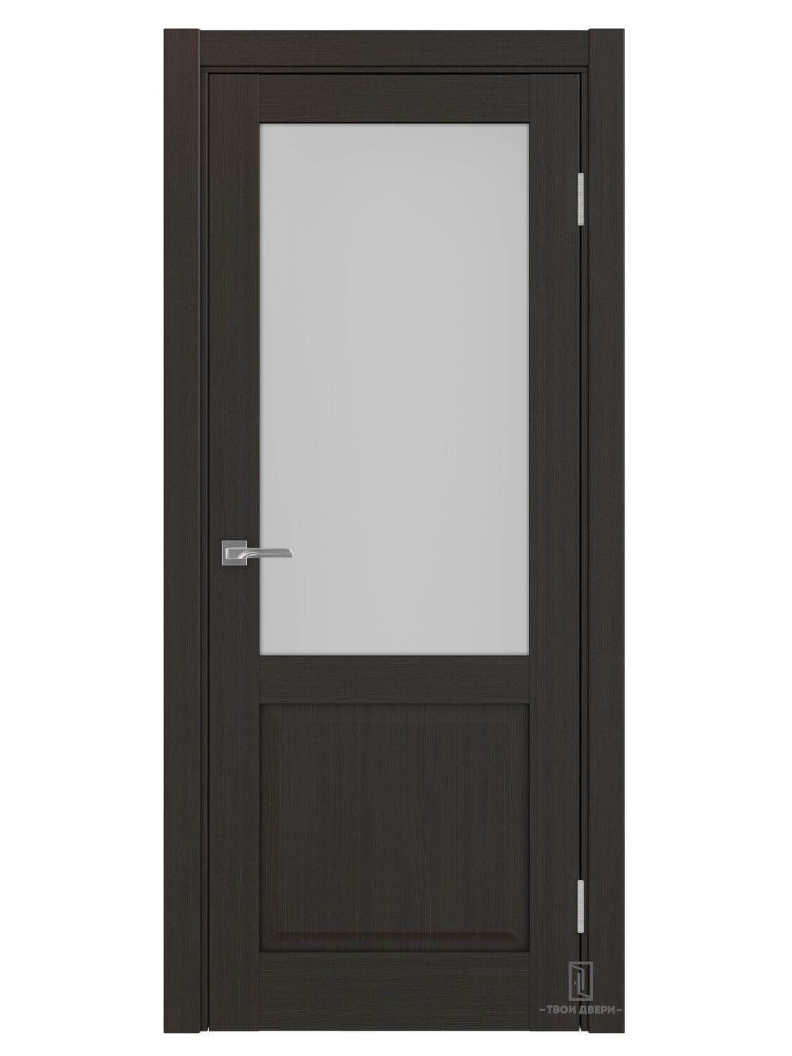 Дверь межкомнатная остекленная Оптима Порте "602", венге