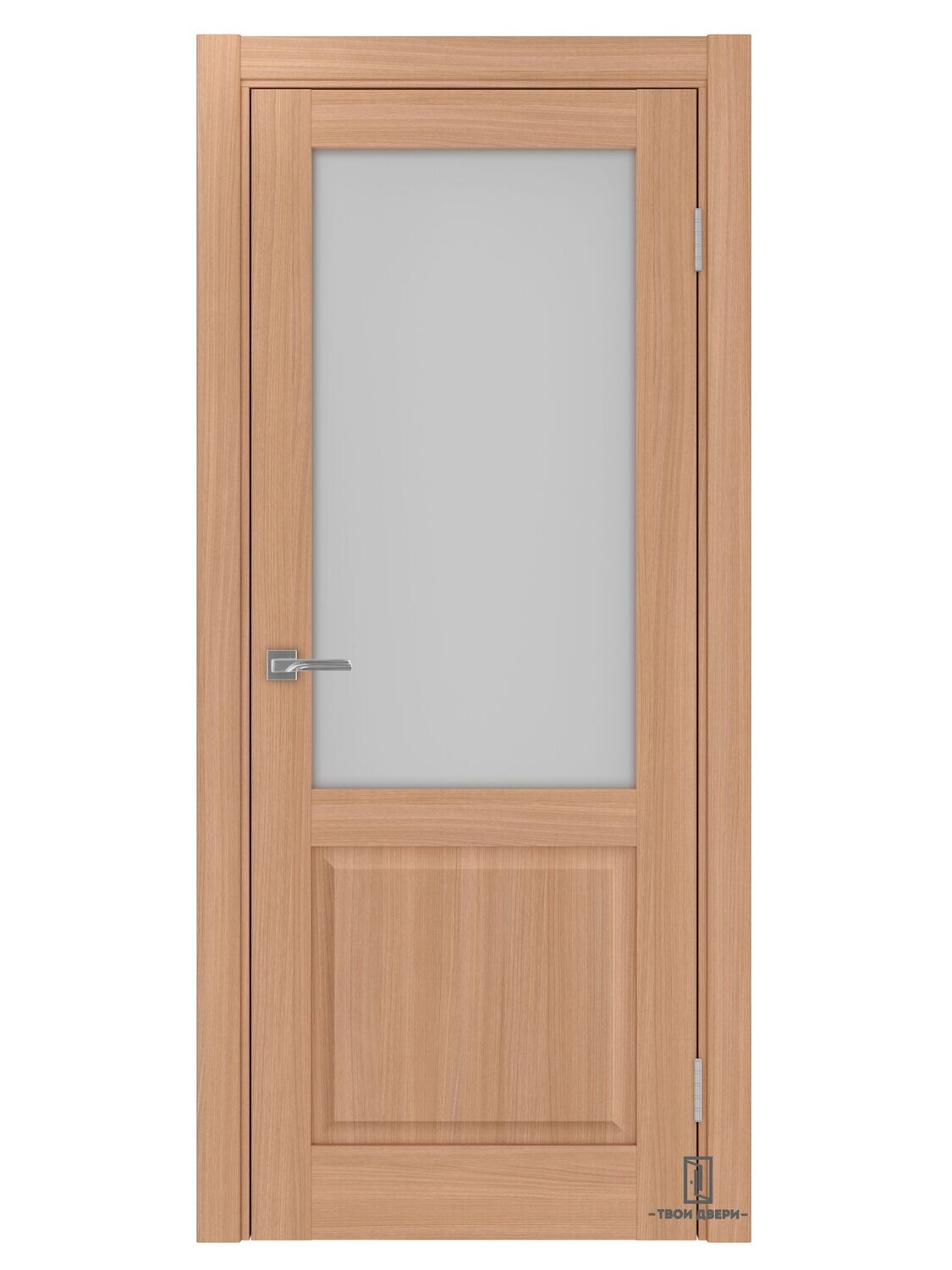 Дверь межкомнатная остекленная Оптима Порте "602", ясень темный