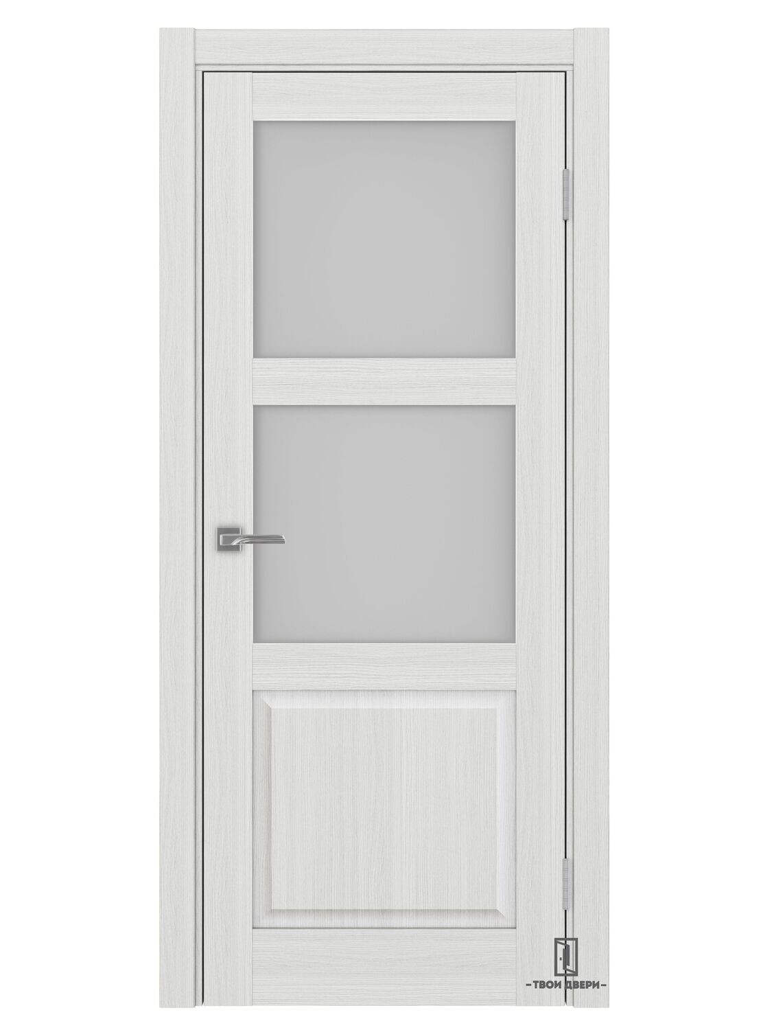 Дверь межкомнатная Оптима Порте "630.221", ясень серебристый