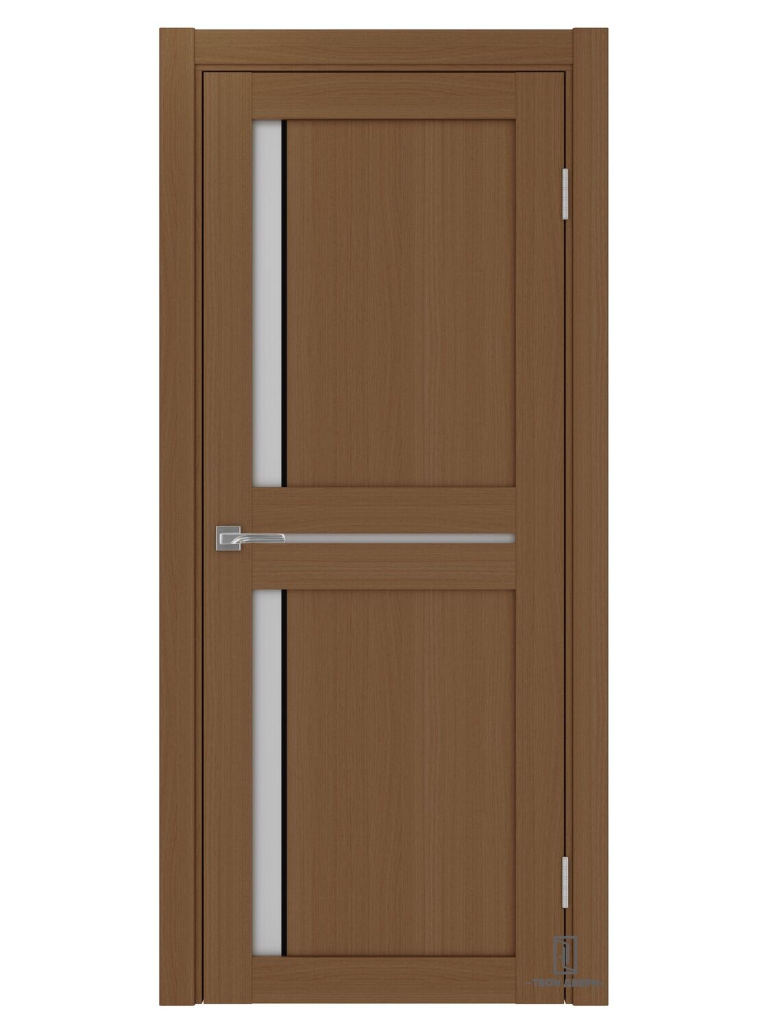 Дверь межкомнатная АПС 523.221 (черные молдинги), орех, Ширина полотна, мм: 600