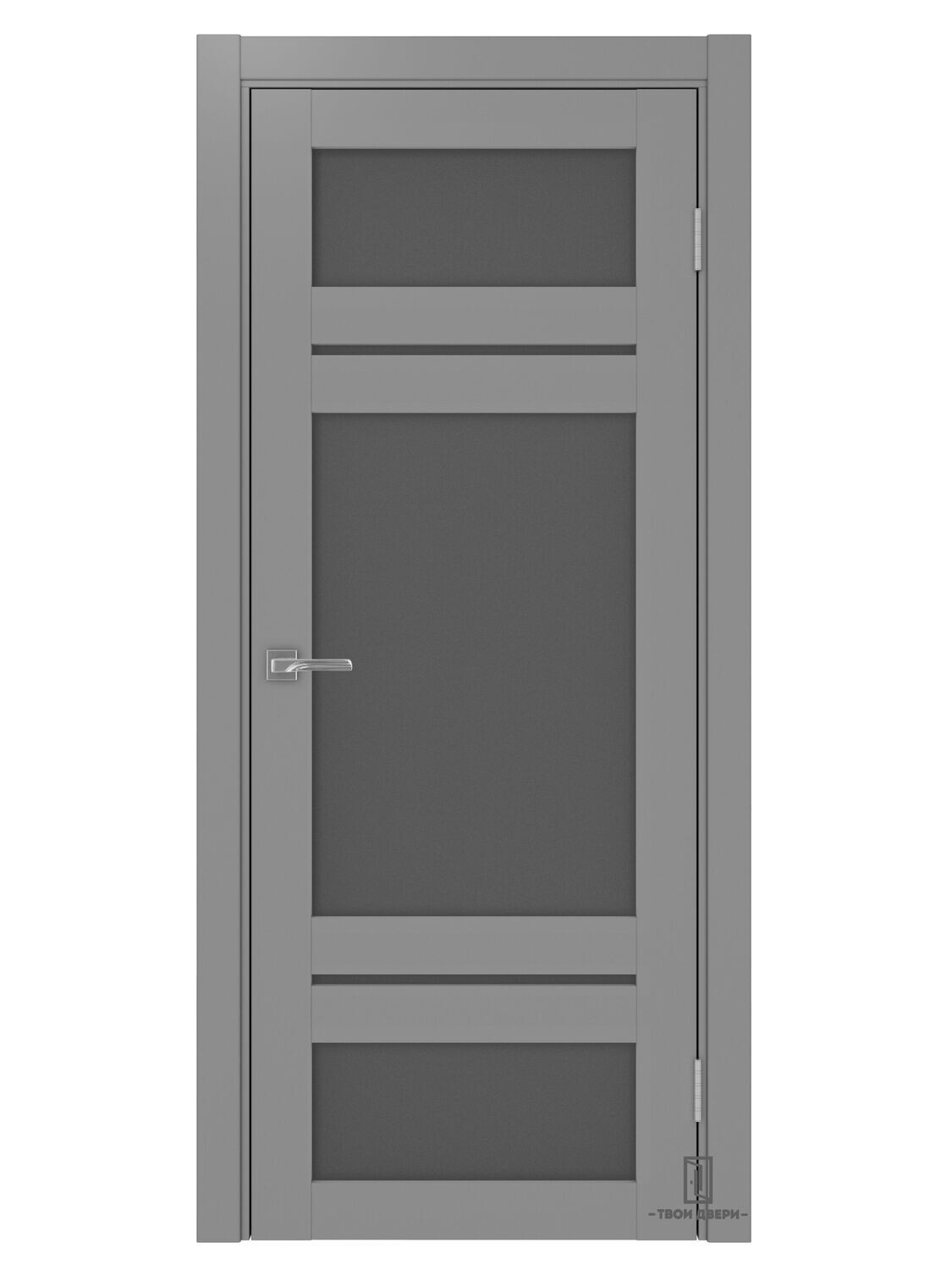 Дверь межкомнатная Оптима Порте 532.22222, серый (графит)