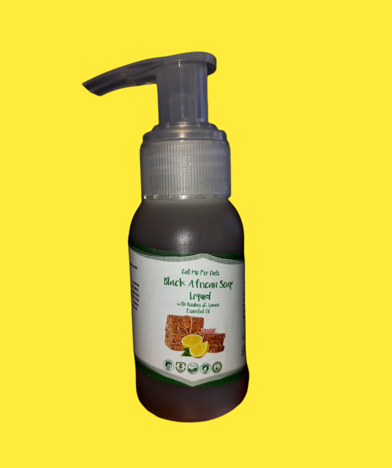 Black African Soap Liquid with Rooibos and Lemon Oil 50ml
