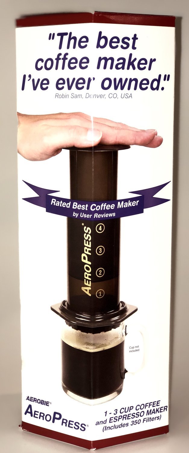 Aeropress portable coffee maker