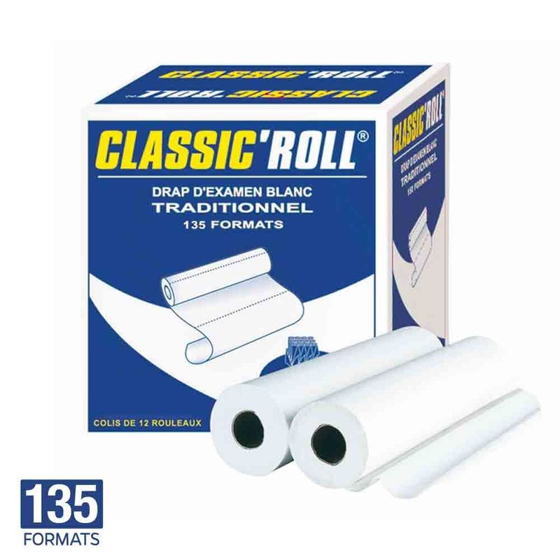 DRAP EXAMEN BLANC  50X34 135FTS 12 CLASSIC ROLL