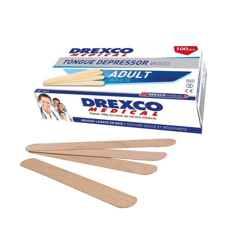 ABAISSE LANGUE ADULTE 150X18MM (100)